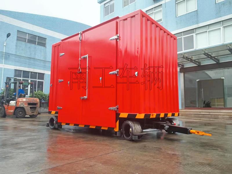3吨双牵引箱式米兰网web版_米兰milan（中国） 无动力叉车牵引工具拖车